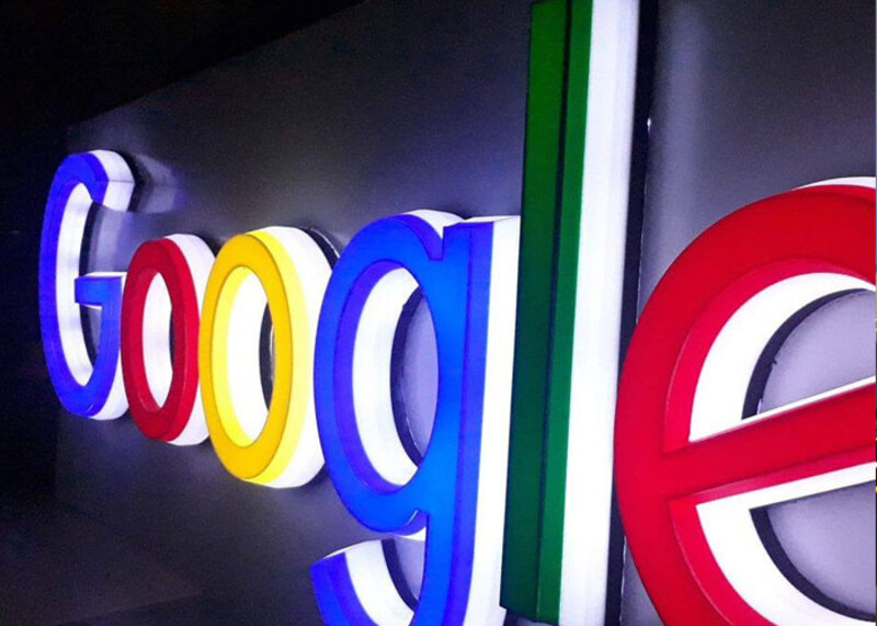Biển logo Google thiết kế đơn giản đẹp mắt