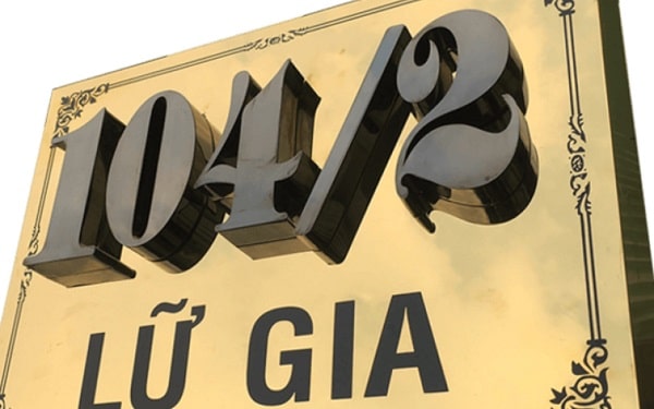 Mẫu biển số nhà bằng đồng ăn mòn đẹp - Mẫu 13