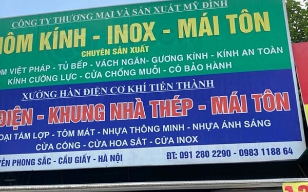 Mẫu biển quảng cáo cơ khí đẹp - Mẫu 18