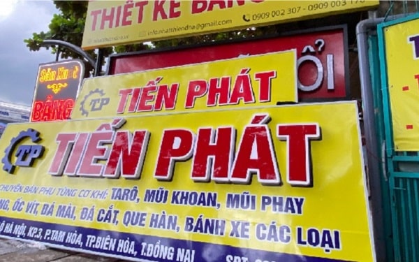 Mẫu biển quảng cáo cơ khí đẹp - Mẫu 10