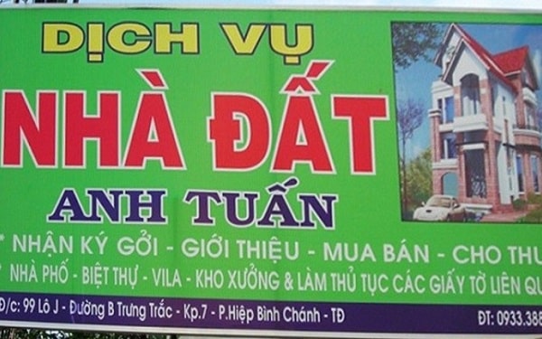 Mẫu biển quảng cáo mua bán nhà đất đẹp - Mẫu 17