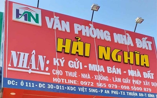 Mẫu biển quảng cáo mua bán nhà đất đẹp - Mẫu 19