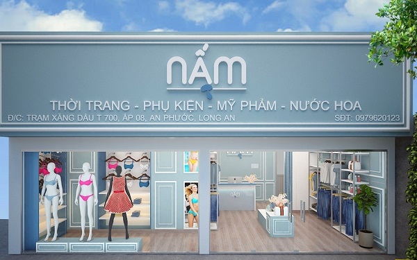 Biển quảng cáo mỹ phẩm alu chữ nổi