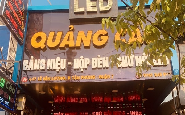 công trình thi công lắp đặt biển quảng cáo tại Gia Lâm của HL 2