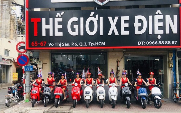 Mẫu biển quảng cáo xe đạp điện - Mẫu 3