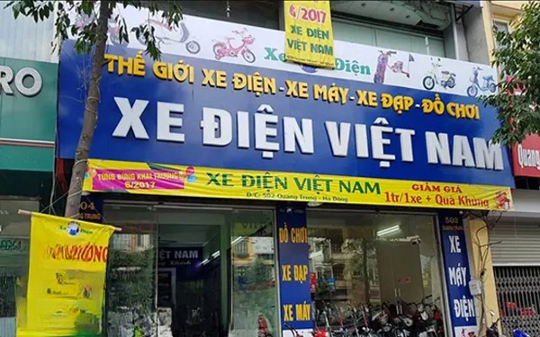 Mẫu biển quảng cáo xe đạp điện - Mẫu 11