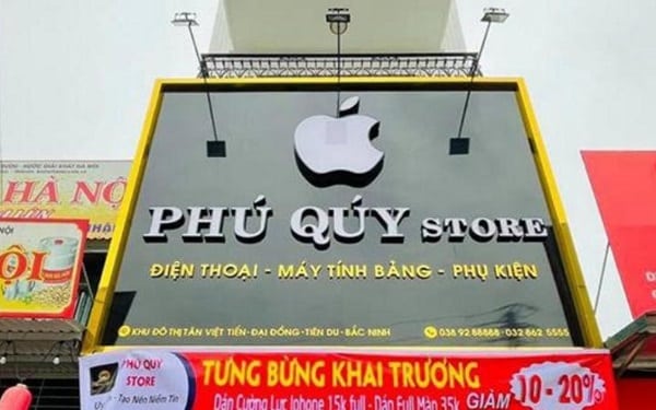 mẫu biển quảng cáo cửa hàng Iphone Apple đẹp