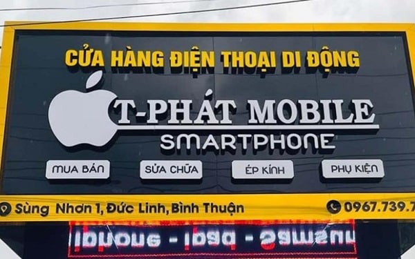 mẫu biển quảng cáo cửa hàng Iphone Apple đẹp - Mẫu 7