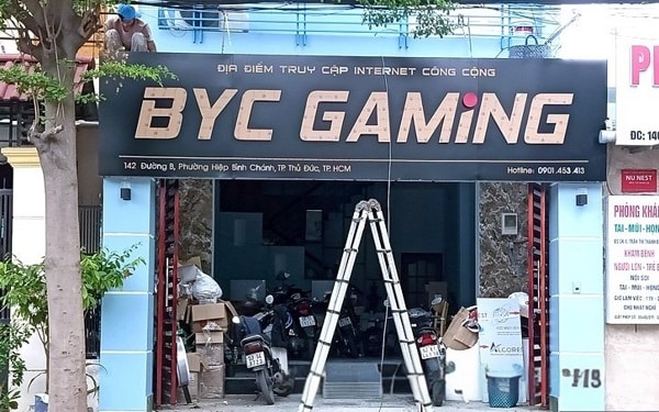 Mẫu biển quảng cáo quán net đẹp - Mẫu 10