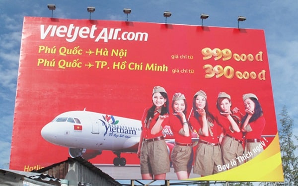 Mẫu biển quảng cáo vé máy bay đẹp - Mẫu 10