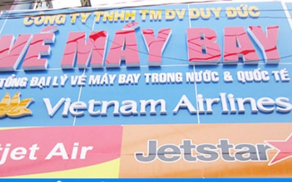 Mẫu biển quảng cáo vé máy bay đẹp - Mẫu 11