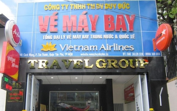 Mẫu biển quảng cáo vé máy bay đẹp - Mẫu 14