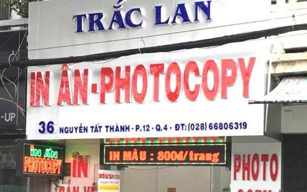 Mẫu biển quảng cáo photocopy đẹp - Mẫu 1