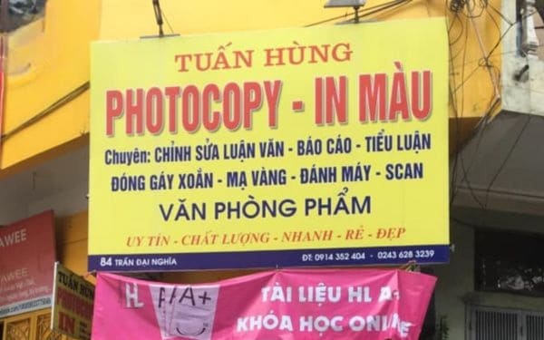 Mẫu biển quảng cáo photocopy đẹp - Mẫu 50