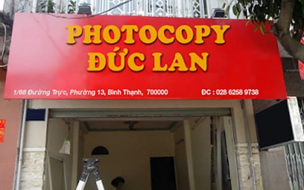 Mẫu biển quảng cáo photocopy đẹp - Mẫu 40
