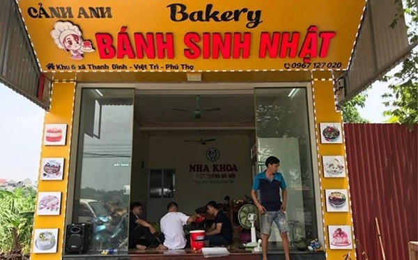 Mẫu biển quảng cáo cửa hàng bánh sinh nhật đẹp - Mẫu 19