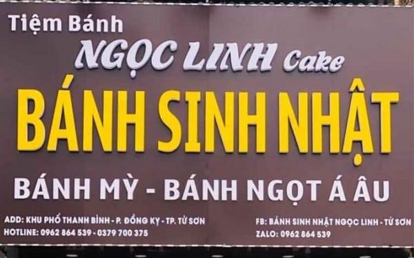 Mẫu biển quảng cáo cửa hàng bánh sinh nhật đẹp - Mẫu 15
