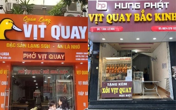 Mẫu biển quảng đẹp cho quán vịt quay - Mẫu 40