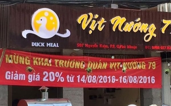 Mẫu biển quảng đẹp cho quán vịt quay - Mẫu 20